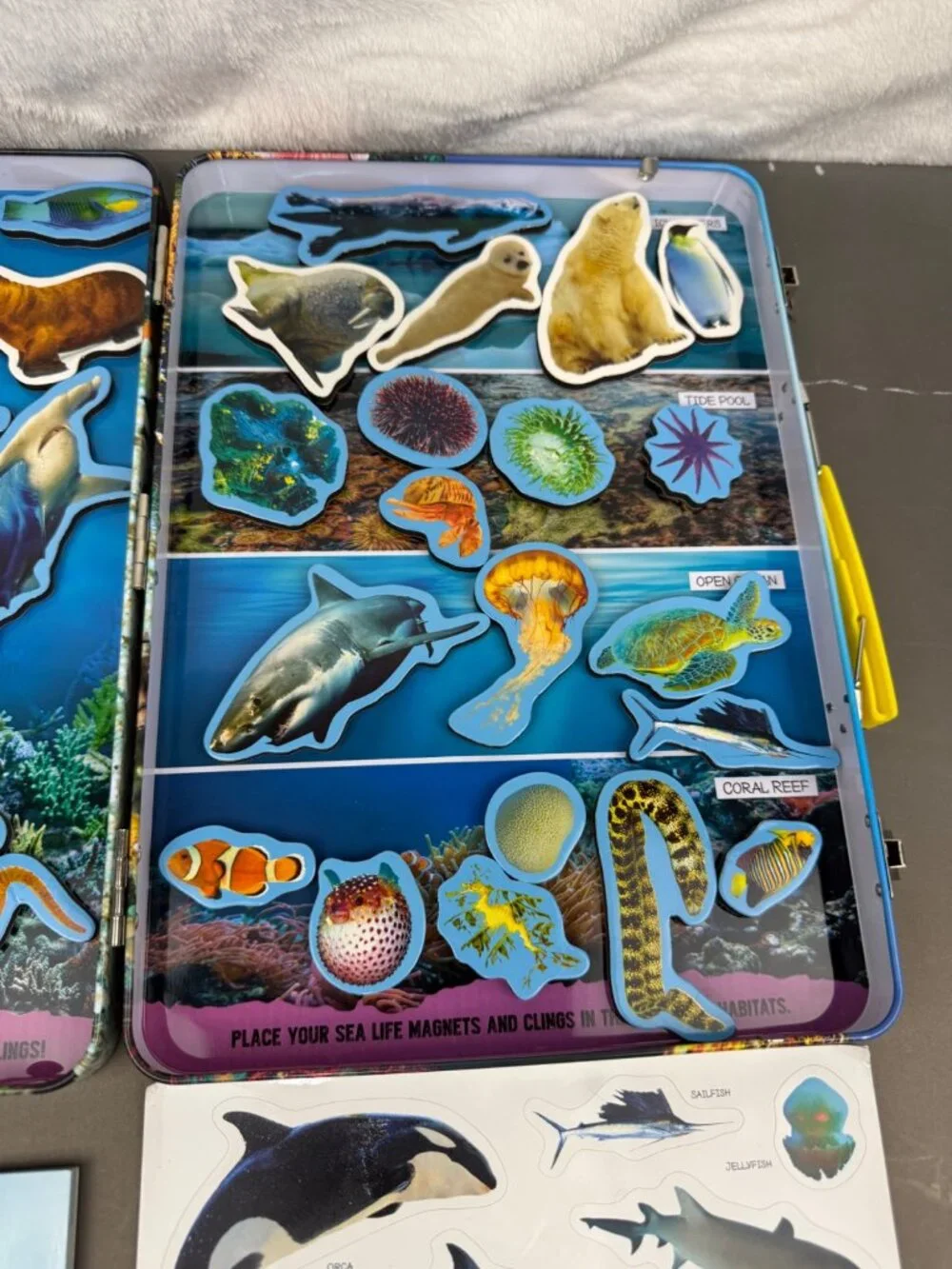 Smithsonian Magnetic Adventures Sea Life Set With Guidebook & Reusable Clings
